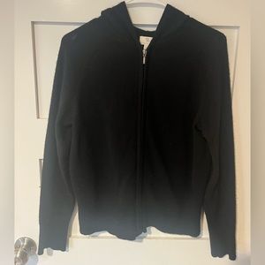 Apt 9 100% Cashmere Hooded Zip Up